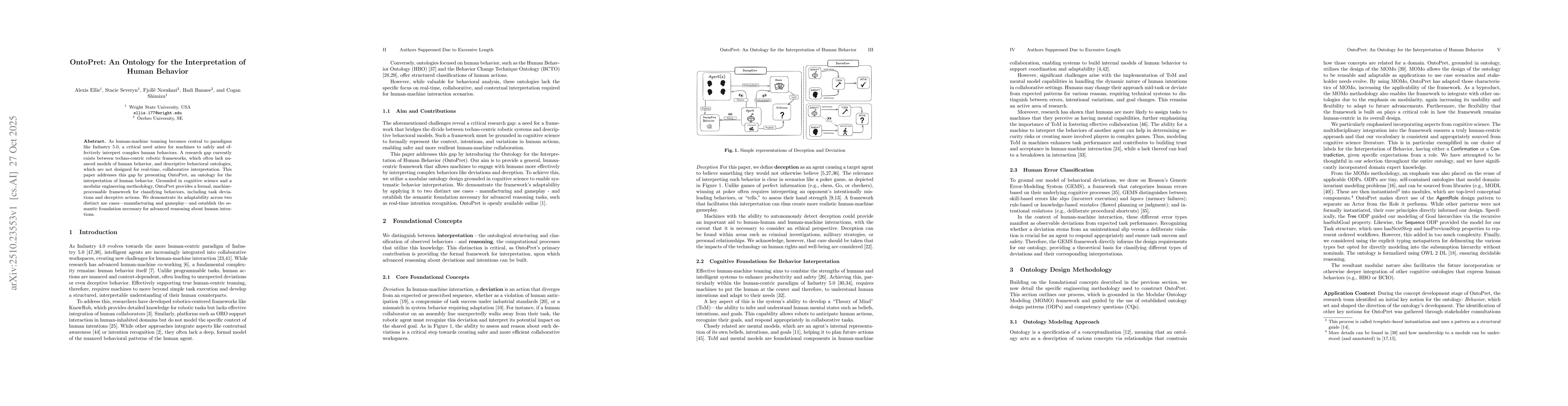 Thumbnail for OntoPret: An Ontology for the Interpretation of Human Behavior