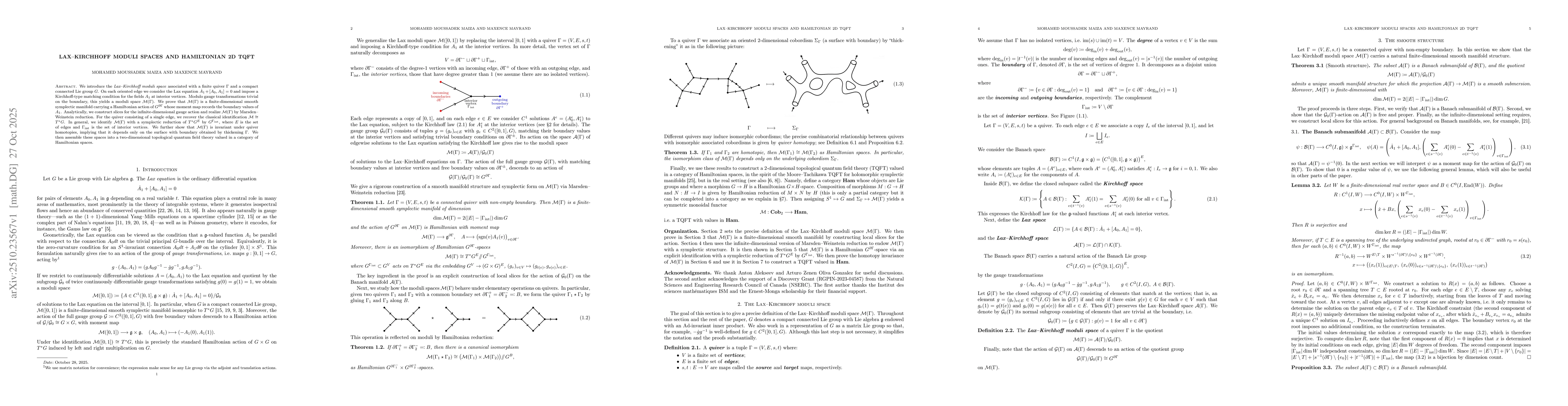 Thumbnail for Lax-Kirchhoff moduli spaces and Hamiltonian 2D TQFT