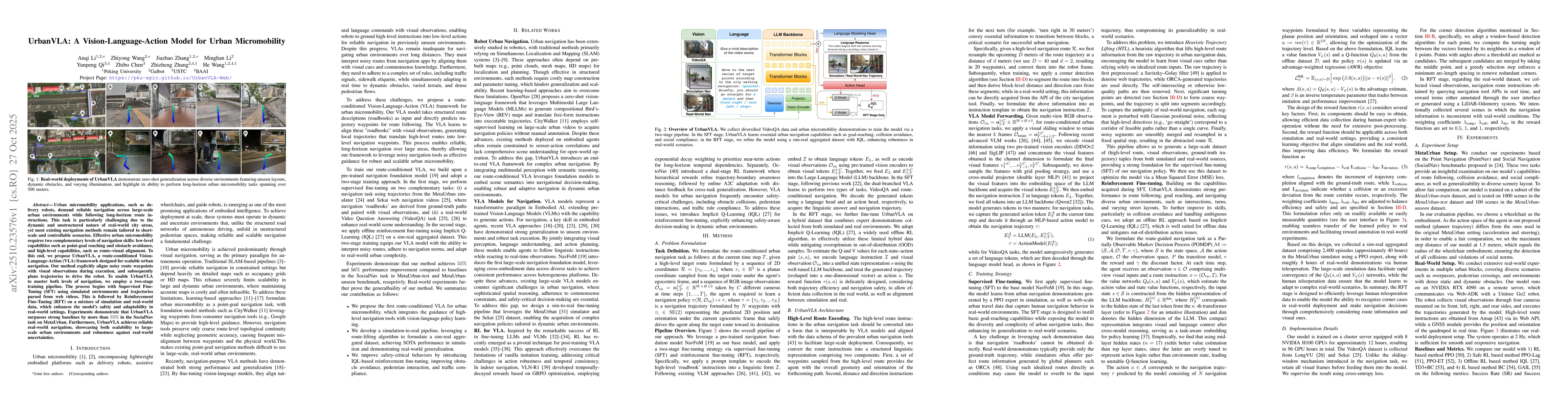 Thumbnail for UrbanVLA: A Vision-Language-Action Model for Urban Micromobility
