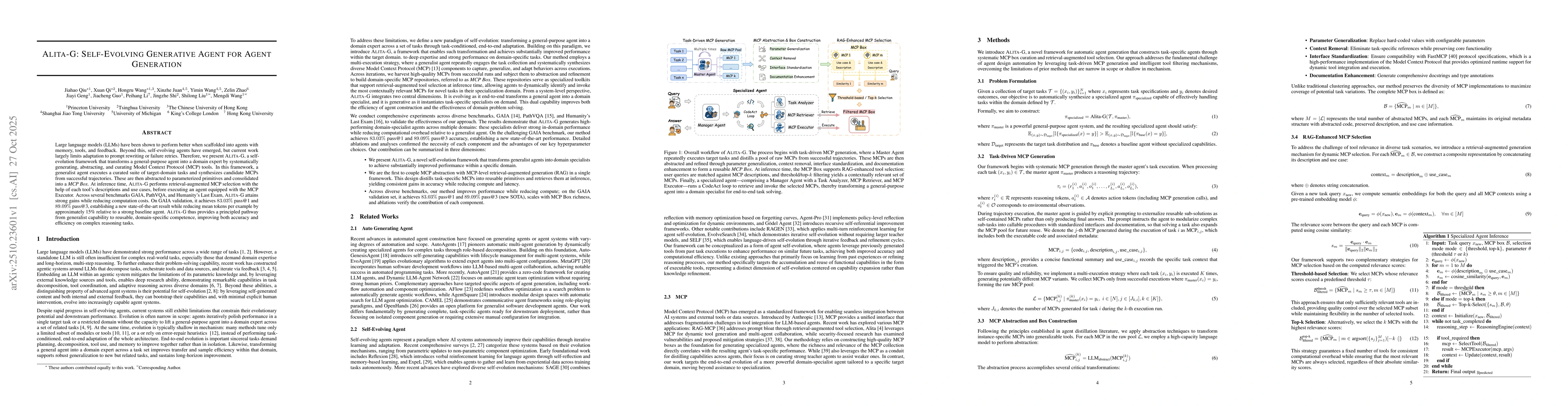 Thumbnail for Alita-G: Self-Evolving Generative Agent for Agent Generation