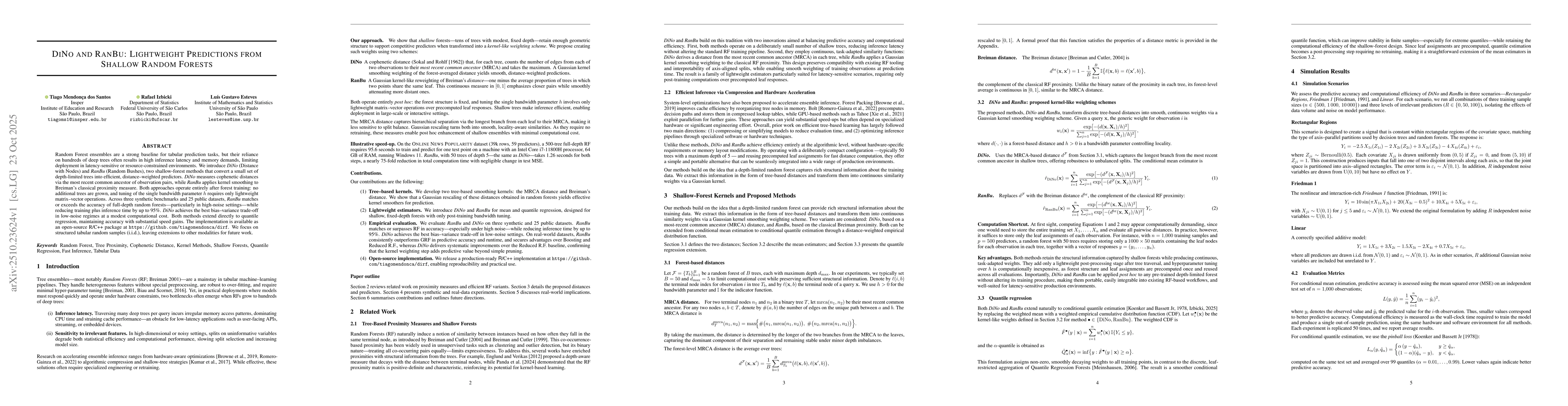 Thumbnail for DiNo and RanBu: Lightweight Predictions from Shallow Random Forests