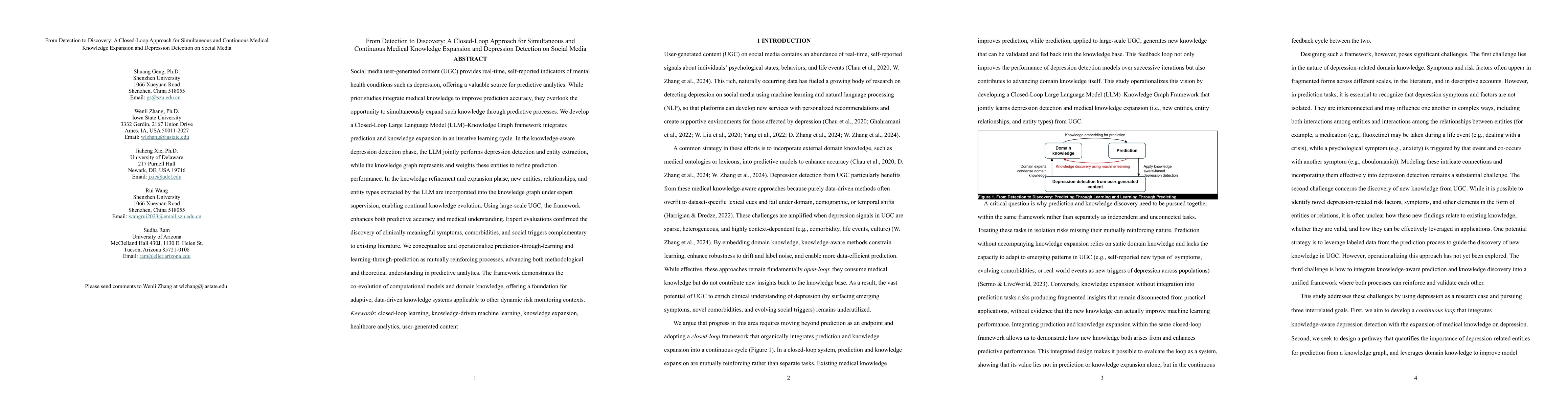Thumbnail for From Detection to Discovery: A Closed-Loop Approach for Simultaneous and
  Continuous Medical Knowledge Expansion and Depression Detection on Social
  Media