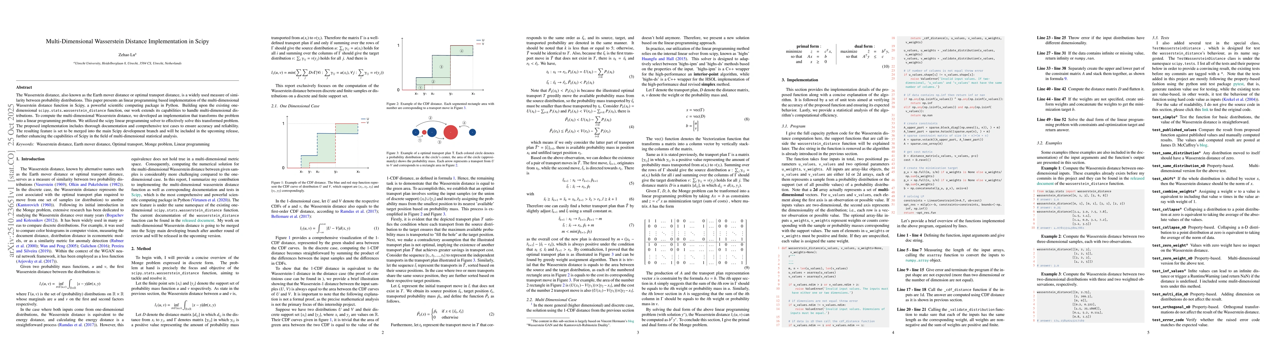 Thumbnail for Multi-Dimensional Wasserstein Distance Implementation in Scipy