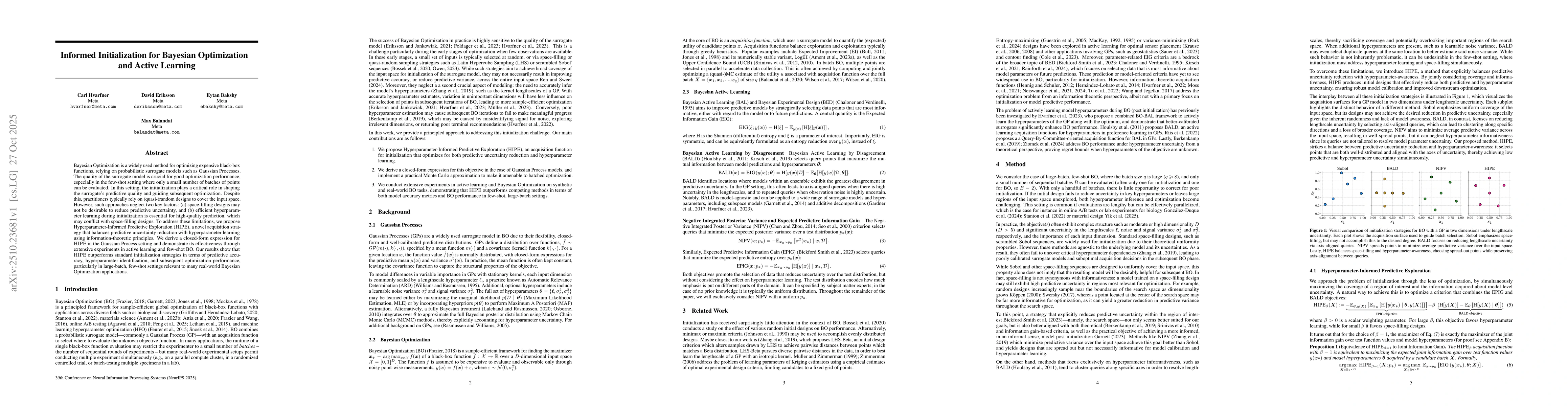 Thumbnail for Informed Initialization for Bayesian Optimization and Active Learning