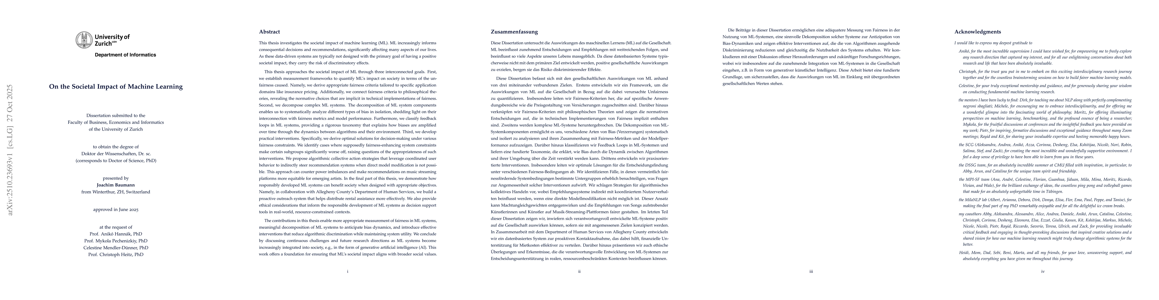 Thumbnail for On the Societal Impact of Machine Learning