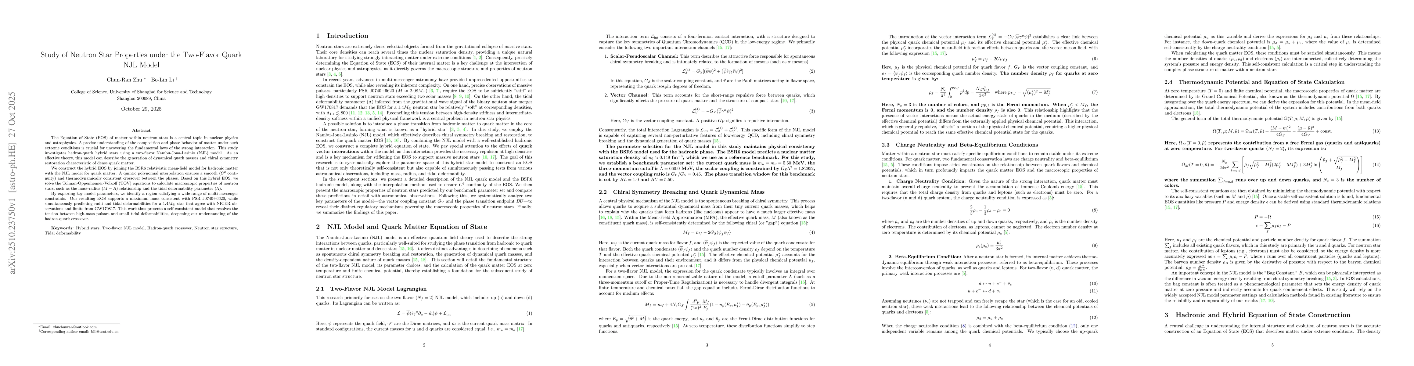 Thumbnail for Study of Neutron Star Properties under the Two-Flavor Quark NJL Model