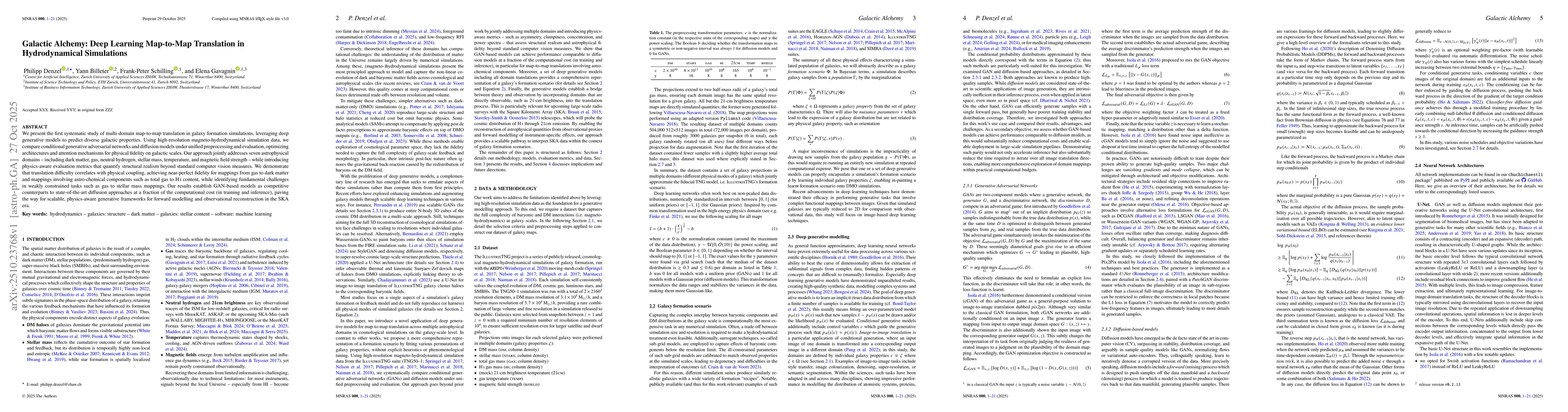 Thumbnail for Galactic Alchemy: Deep Learning Map-to-Map Translation in Hydrodynamical
  Simulations