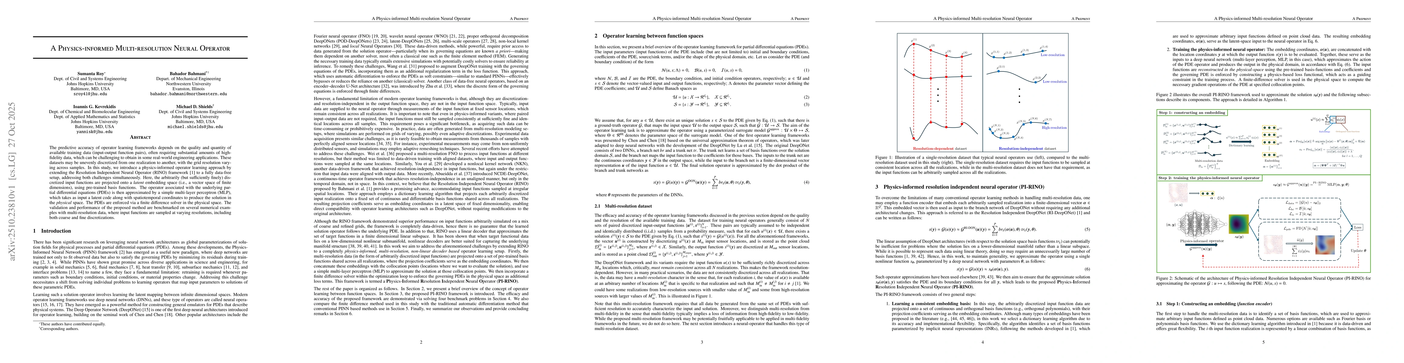 Thumbnail for A Physics-informed Multi-resolution Neural Operator