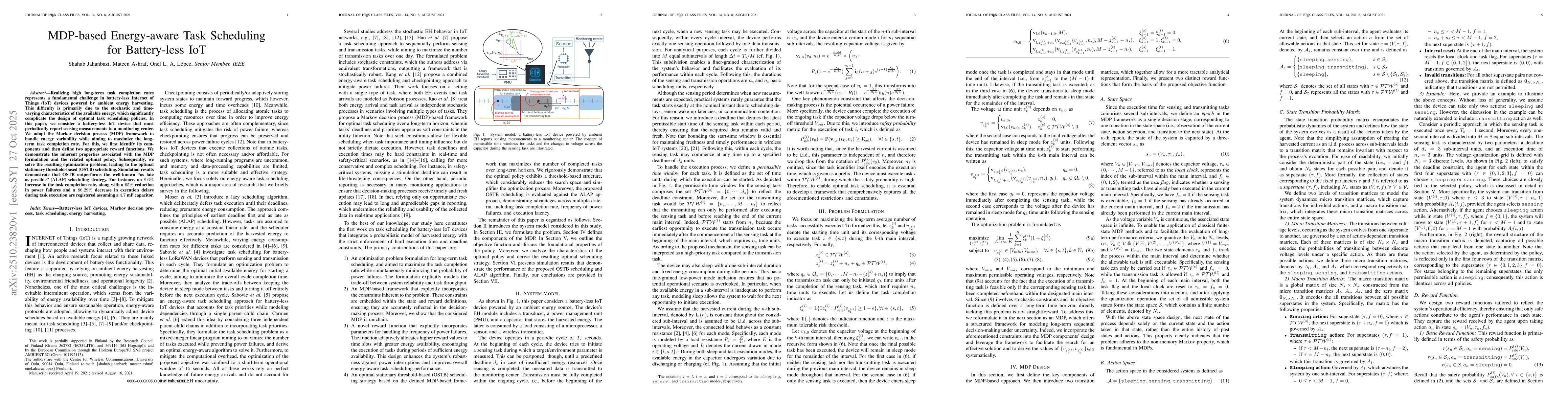 Thumbnail for MDP-based Energy-aware Task Scheduling for Battery-less IoT