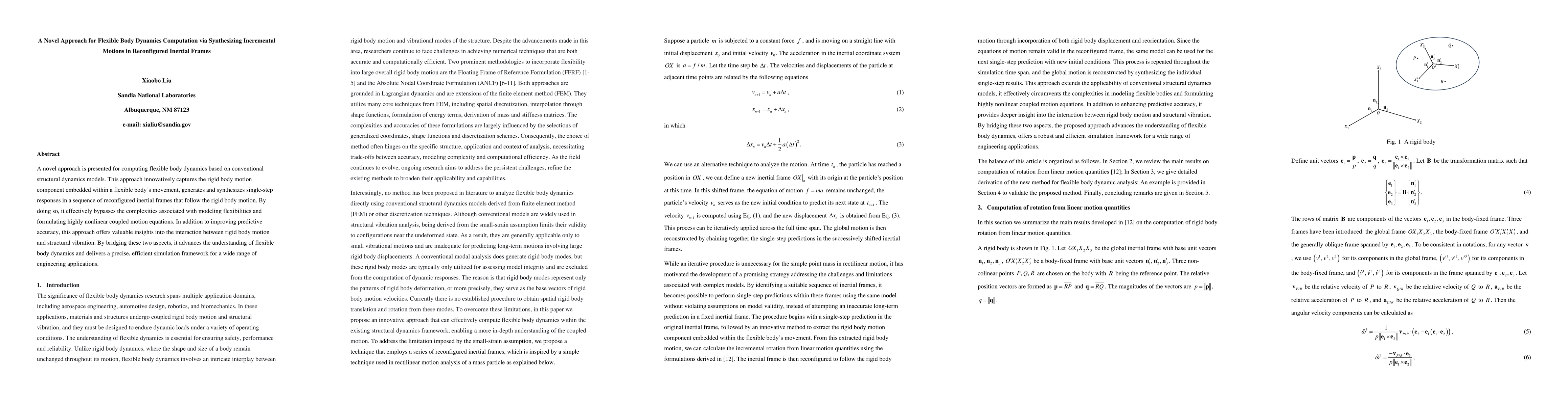 Thumbnail for A Novel Approach for Flexible Body Dynamics Computation via Synthesizing
  Incremental Motions in Reconfigured Inertial Frames
