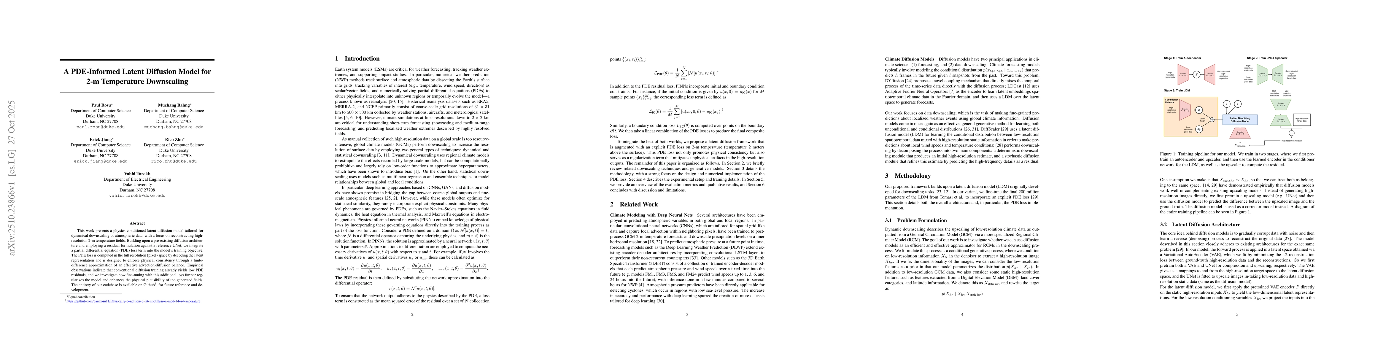 Thumbnail for A PDE-Informed Latent Diffusion Model for 2-m Temperature Downscaling