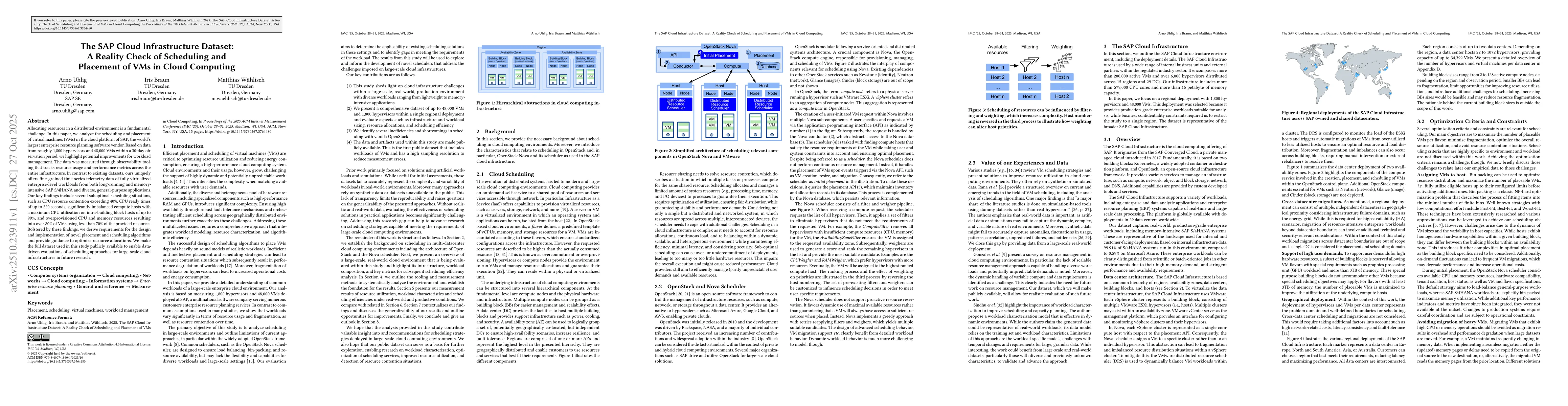 Thumbnail for The SAP Cloud Infrastructure Dataset: A Reality Check of Scheduling and
  Placement of VMs in Cloud Computing