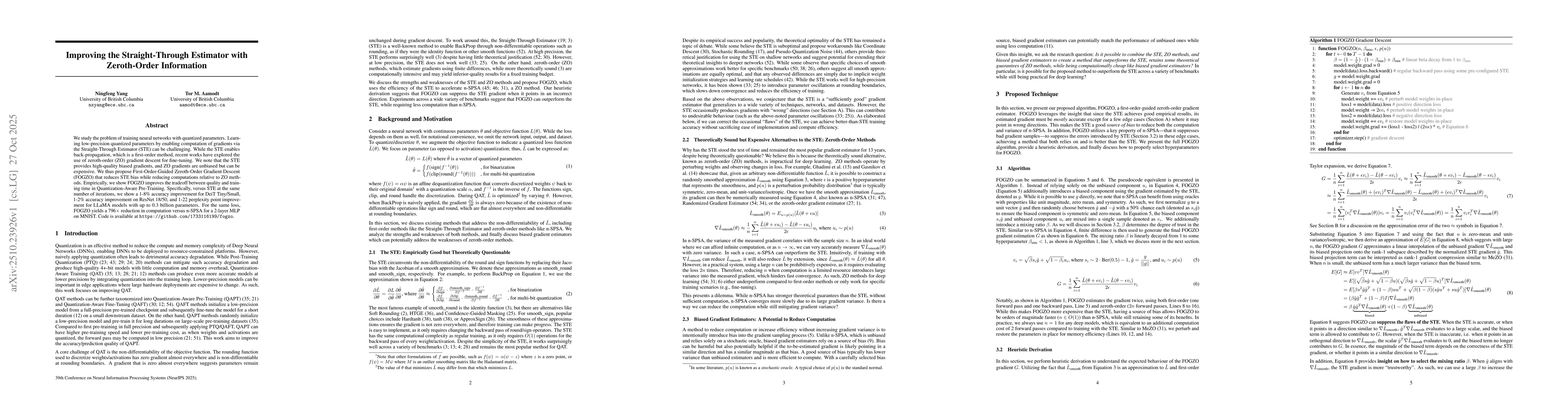 Thumbnail for Improving the Straight-Through Estimator with Zeroth-Order Information