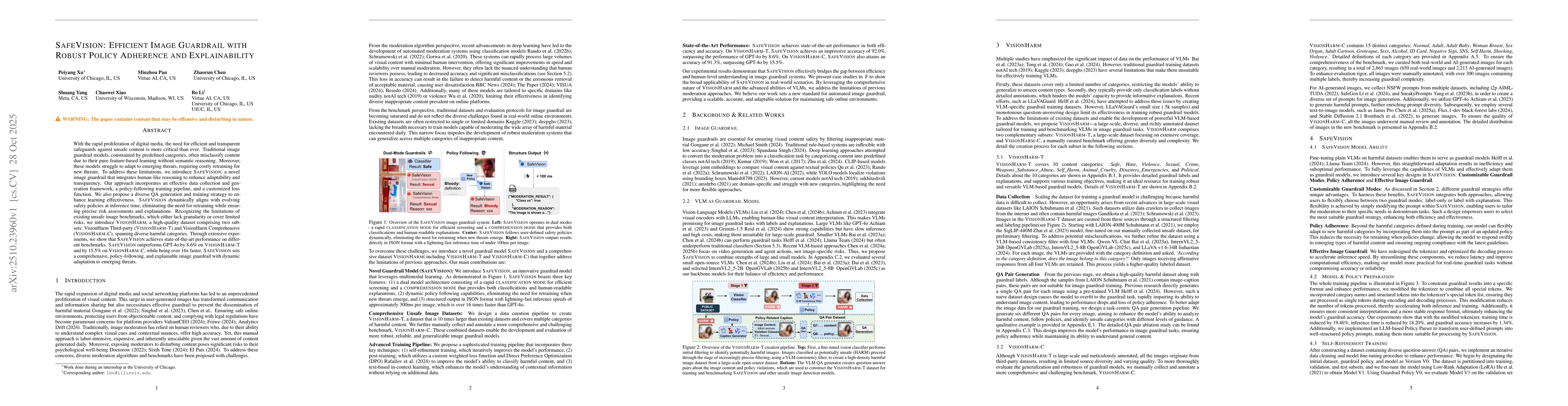 Thumbnail for SafeVision: Efficient Image Guardrail with Robust Policy Adherence and
  Explainability