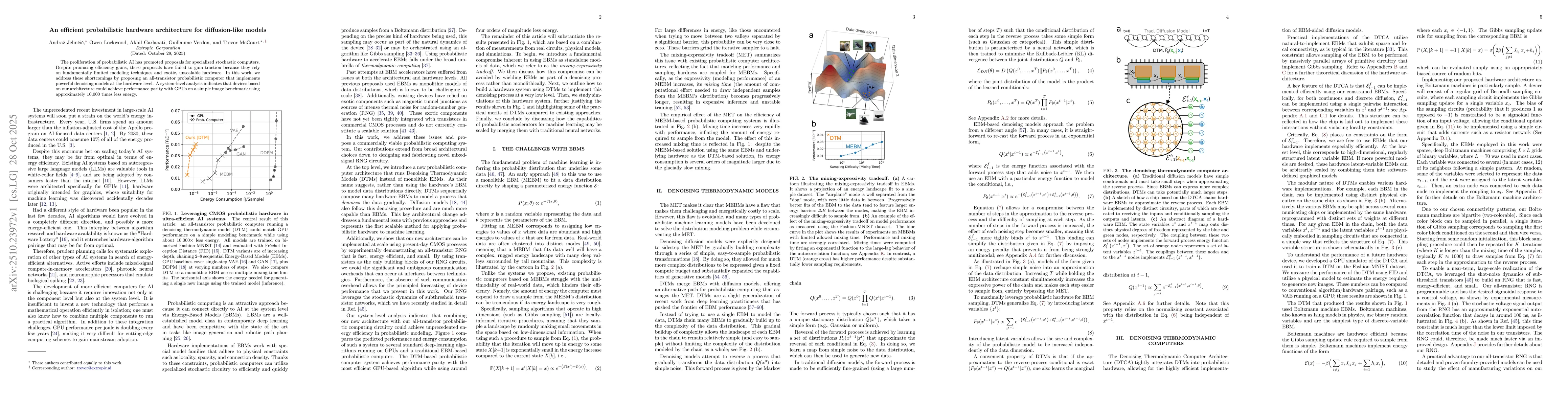 Thumbnail for An efficient probabilistic hardware architecture for diffusion-like
  models