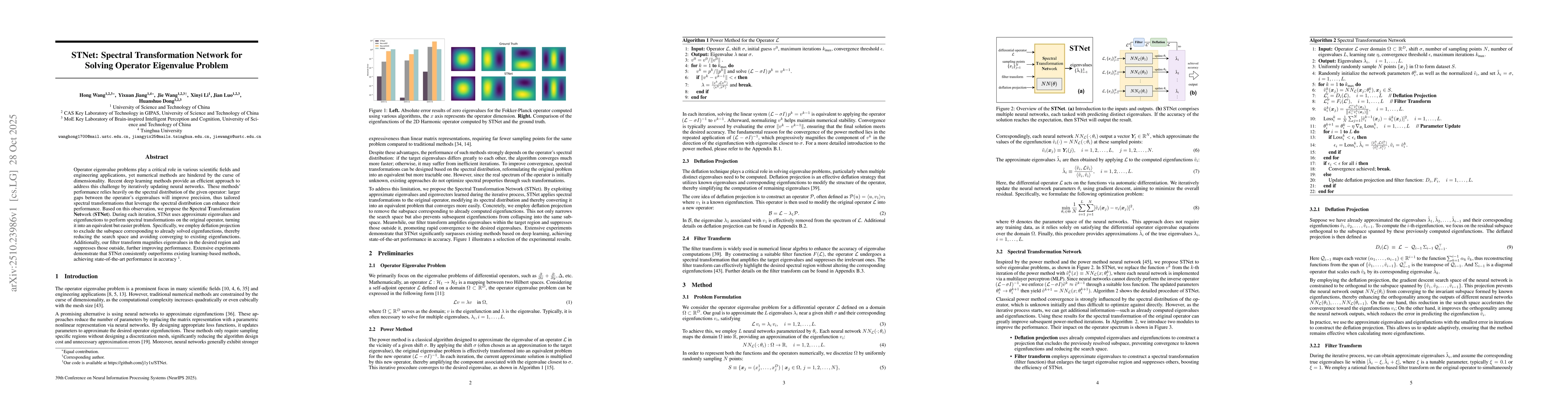Thumbnail for STNet: Spectral Transformation Network for Solving Operator Eigenvalue
  Problem