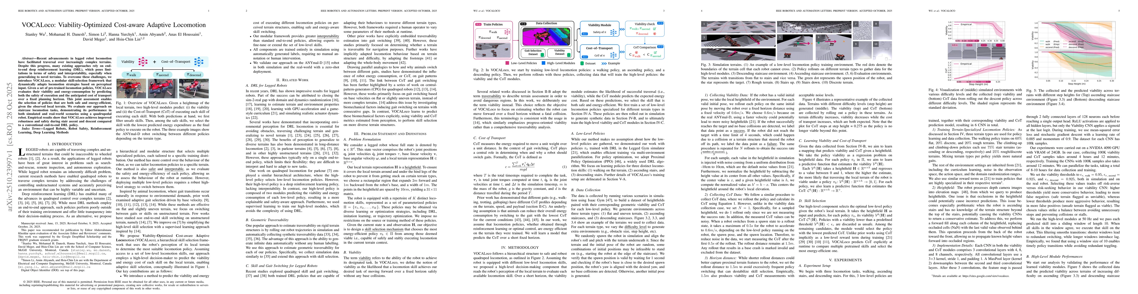 Thumbnail for VOCALoco: Viability-Optimized Cost-aware Adaptive Locomotion