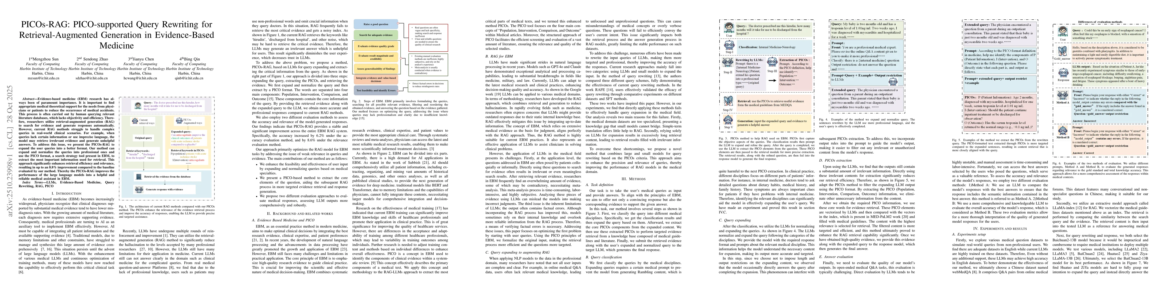 Thumbnail for PICOs-RAG: PICO-supported Query Rewriting for Retrieval-Augmented
  Generation in Evidence-Based Medicine
