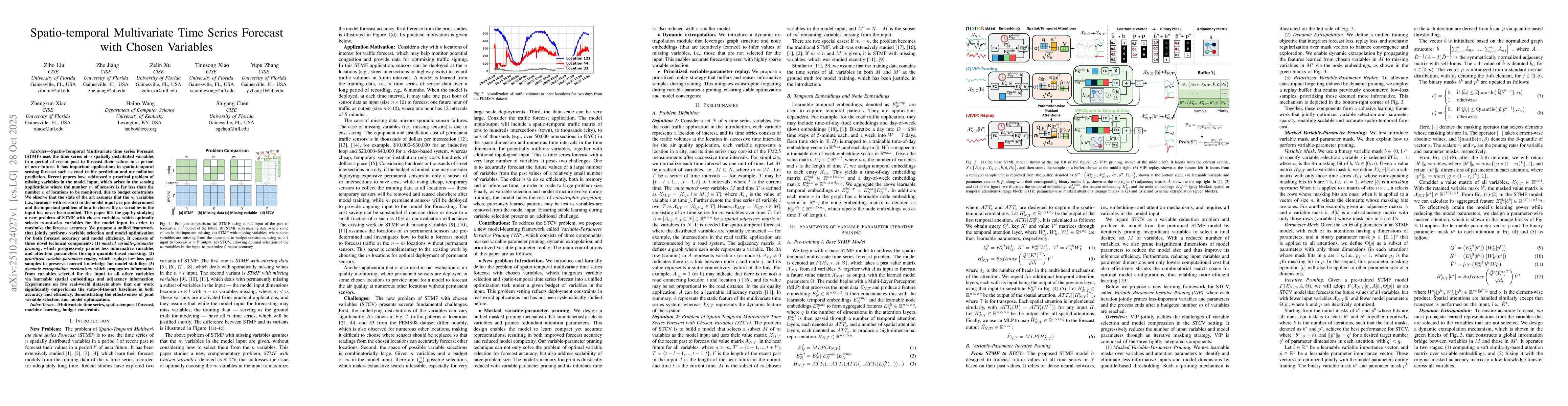Thumbnail for Spatio-temporal Multivariate Time Series Forecast with Chosen Variables