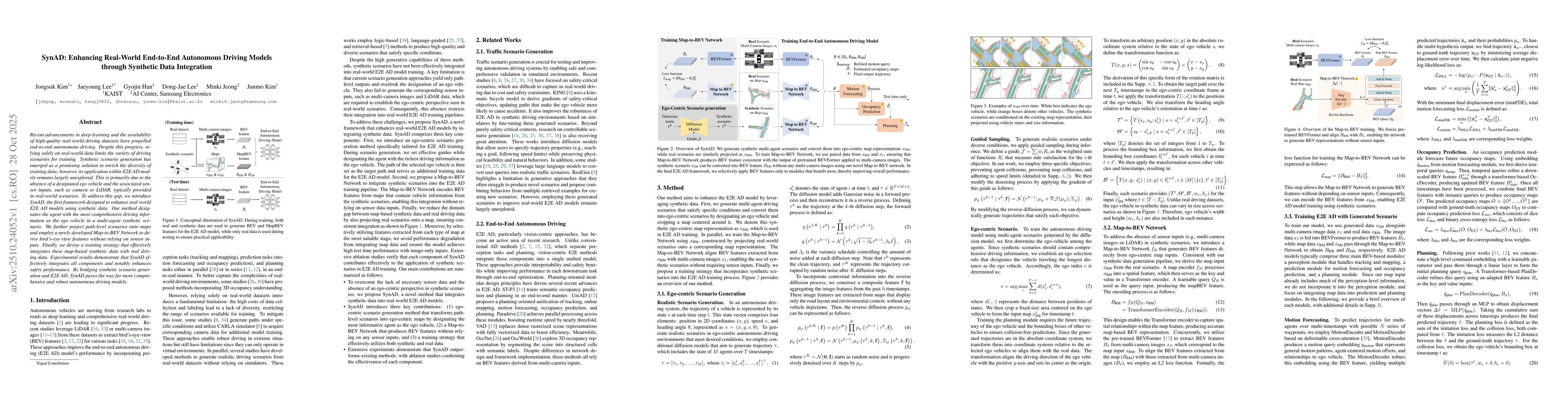Thumbnail for SynAD: Enhancing Real-World End-to-End Autonomous Driving Models through
  Synthetic Data Integration