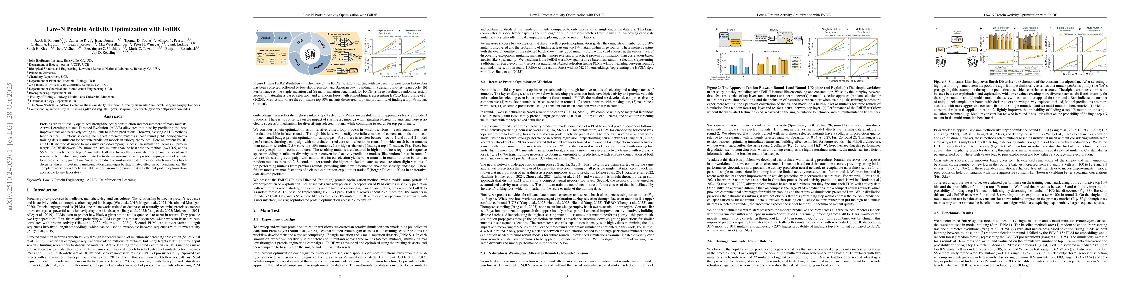Thumbnail for Low-N Protein Activity Optimization with FolDE