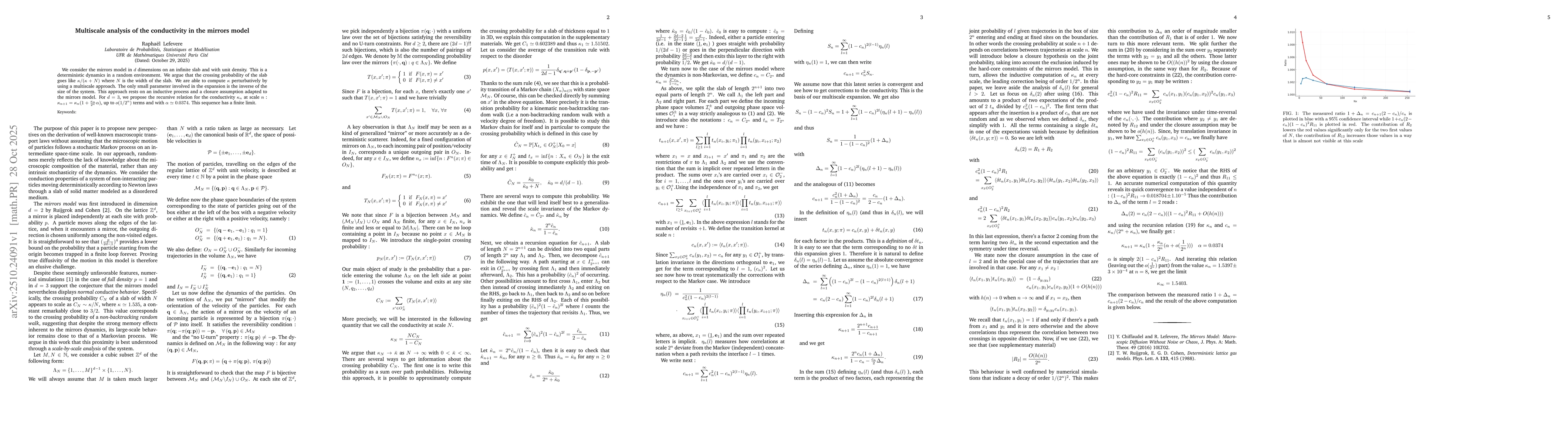 Thumbnail for Multiscale analysis of the conductivity in the mirrors model