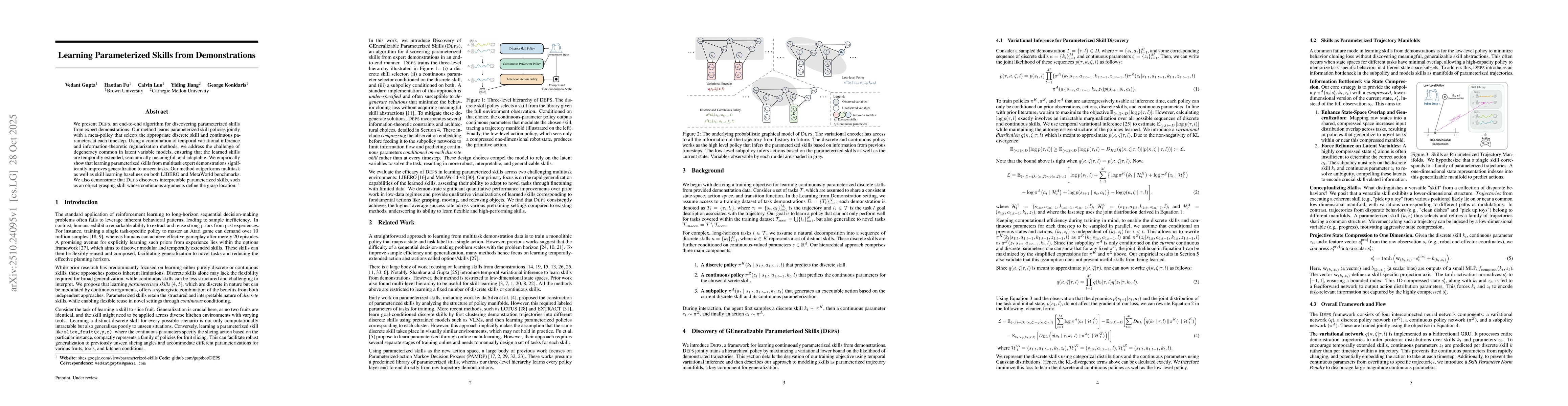 Thumbnail for Learning Parameterized Skills from Demonstrations