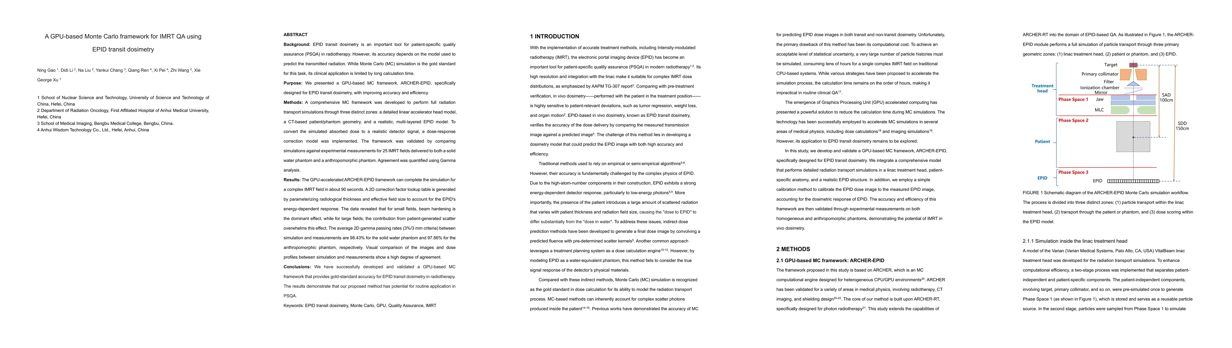 Thumbnail for A GPU-based Monte Carlo framework for IMRT QA using EPID transit
  dosimetry