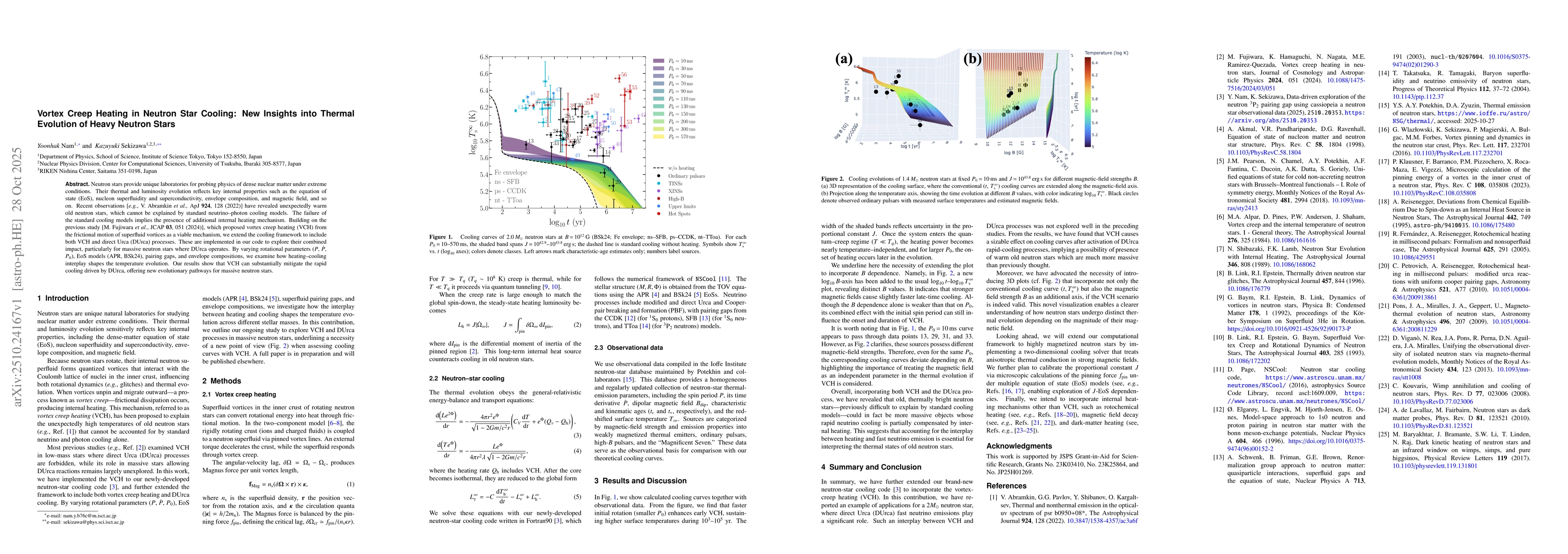 Thumbnail for Vortex Creep Heating in Neutron Star Cooling: New Insights into Thermal
  Evolution of Heavy Neutron Stars