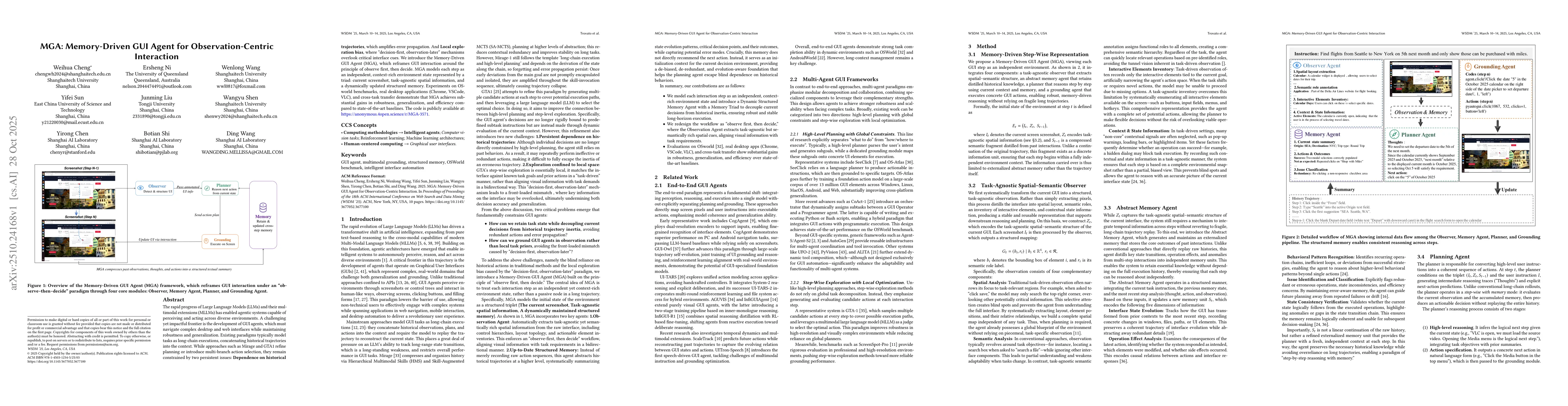 Thumbnail for MGA: Memory-Driven GUI Agent for Observation-Centric Interaction