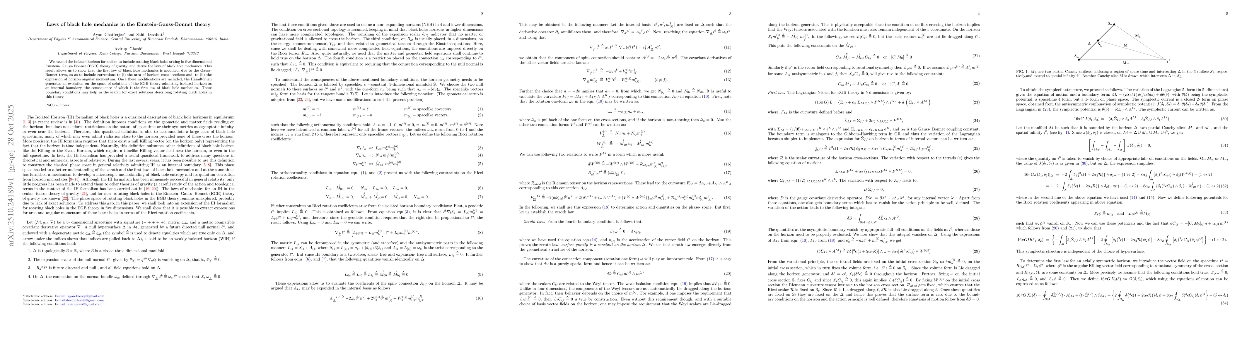 Thumbnail for Laws of black hole mechanics in the Einstein-Gauss-Bonnet theory