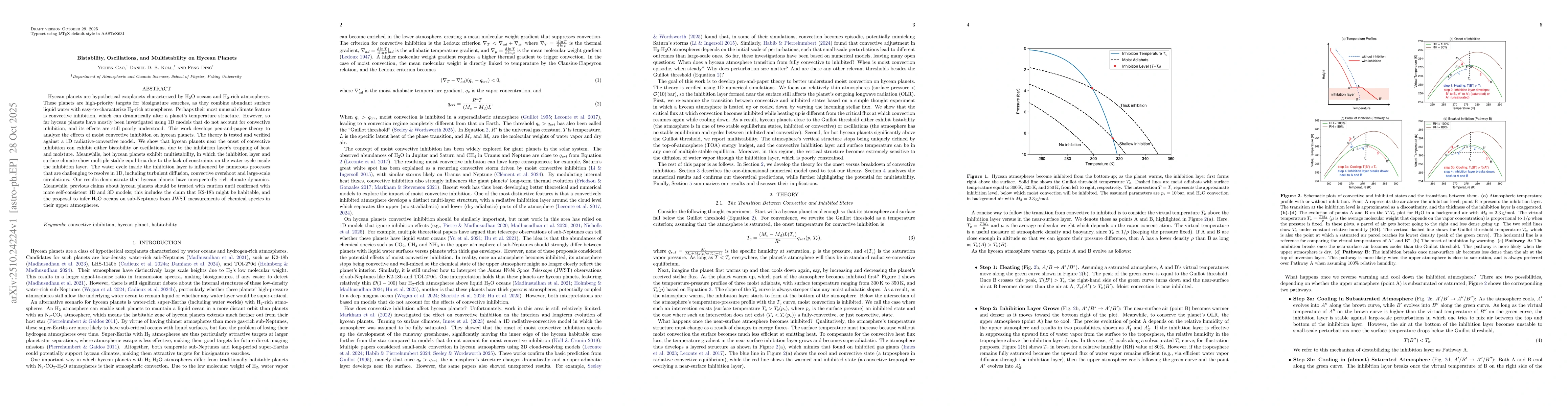 Thumbnail for Bistability, Oscillations, and Multistability on Hycean Planets