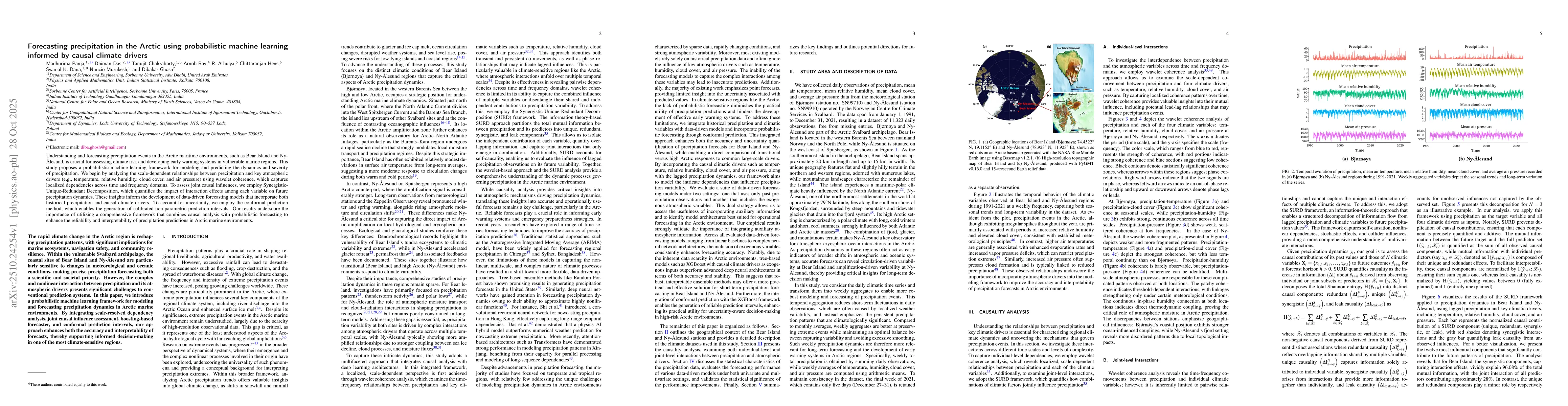 Thumbnail for Forecasting precipitation in the Arctic using probabilistic machine
  learning informed by causal climate drivers