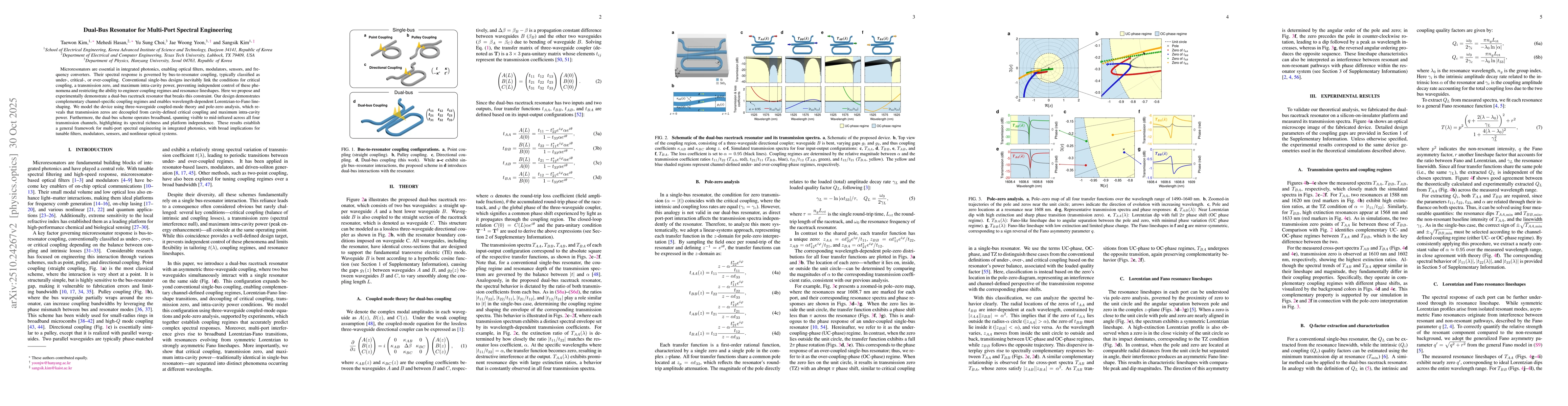 Thumbnail for Dual-Bus Resonator for Multi-Port Spectral Engineering