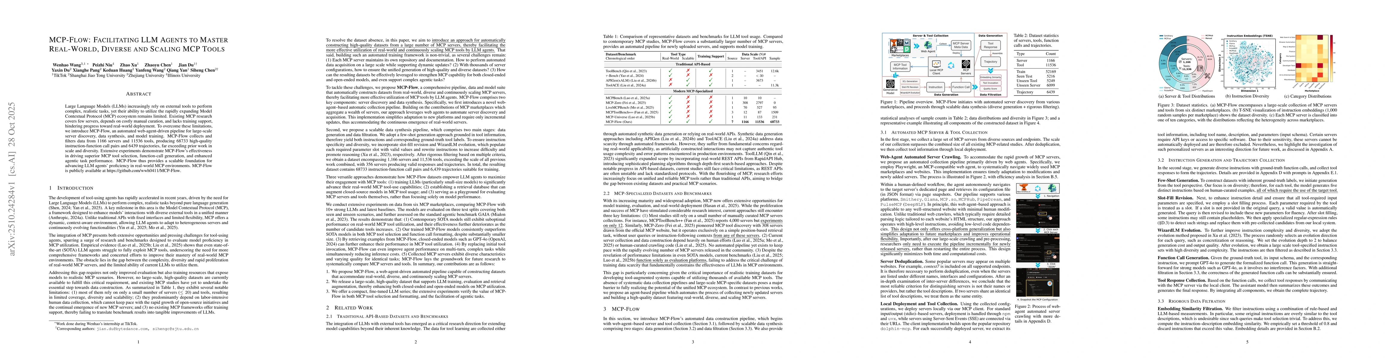 Thumbnail for MCP-Flow: Facilitating LLM Agents to Master Real-World, Diverse and
  Scaling MCP Tools