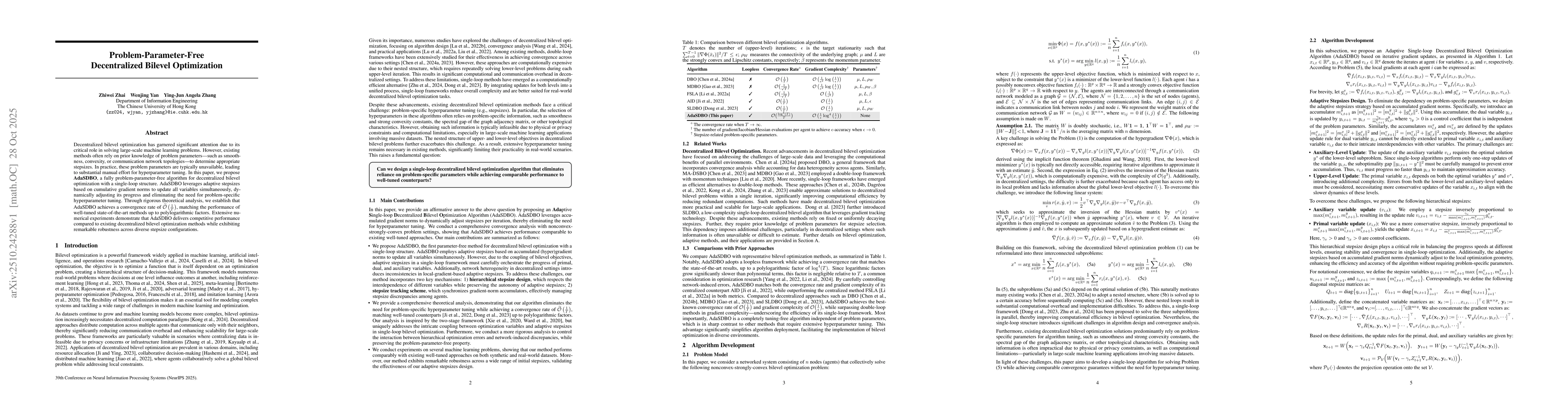 Thumbnail for Problem-Parameter-Free Decentralized Bilevel Optimization