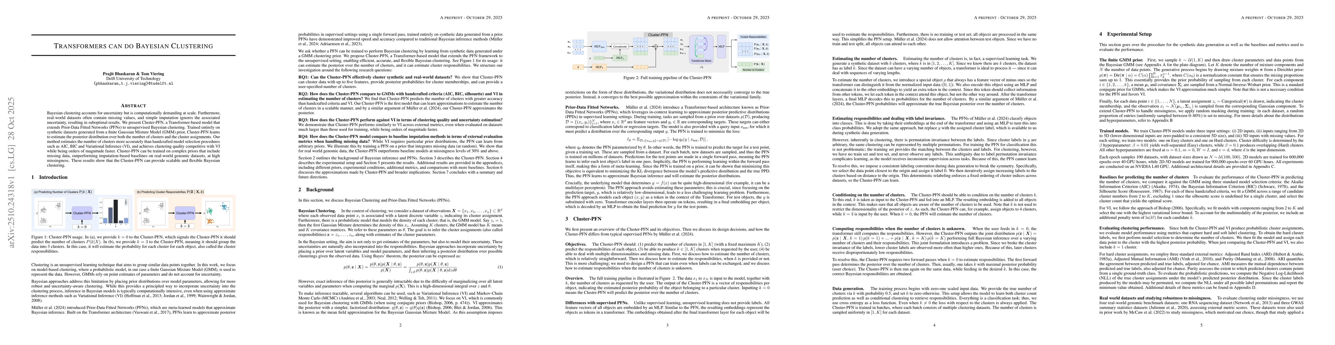 Thumbnail for Transformers can do Bayesian Clustering