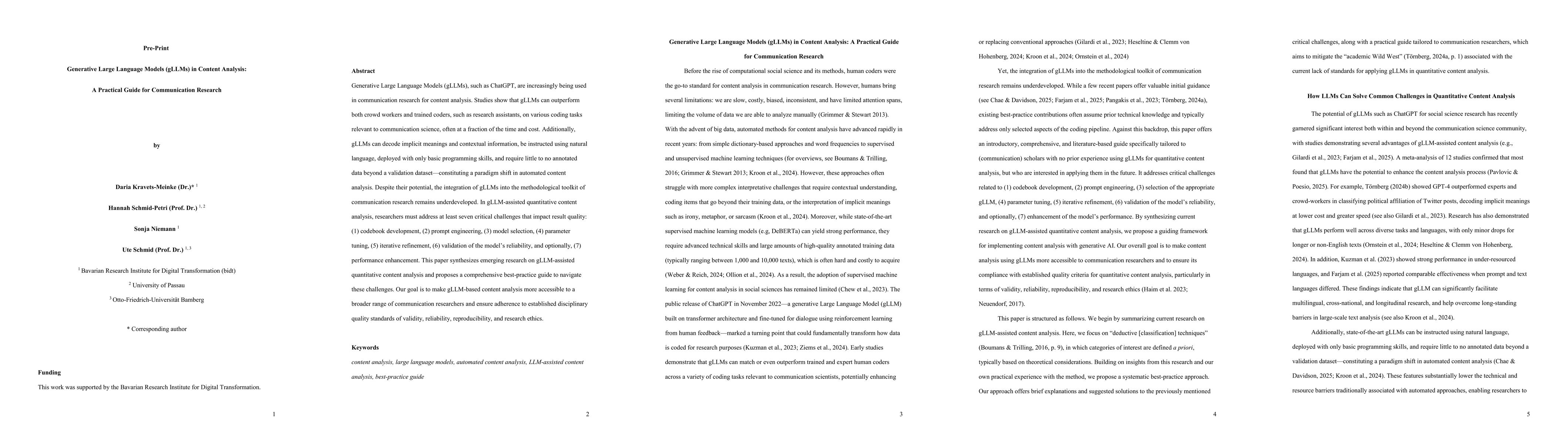 Thumbnail for Generative Large Language Models (gLLMs) in Content Analysis: A
  Practical Guide for Communication Research