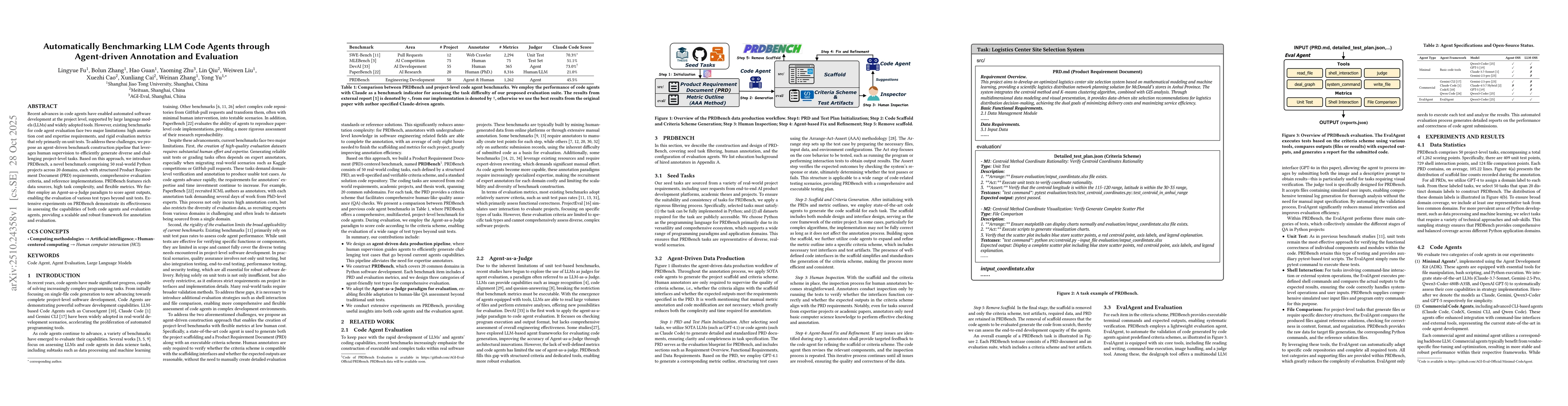 Thumbnail for Automatically Benchmarking LLM Code Agents through Agent-Driven
  Annotation and Evaluation