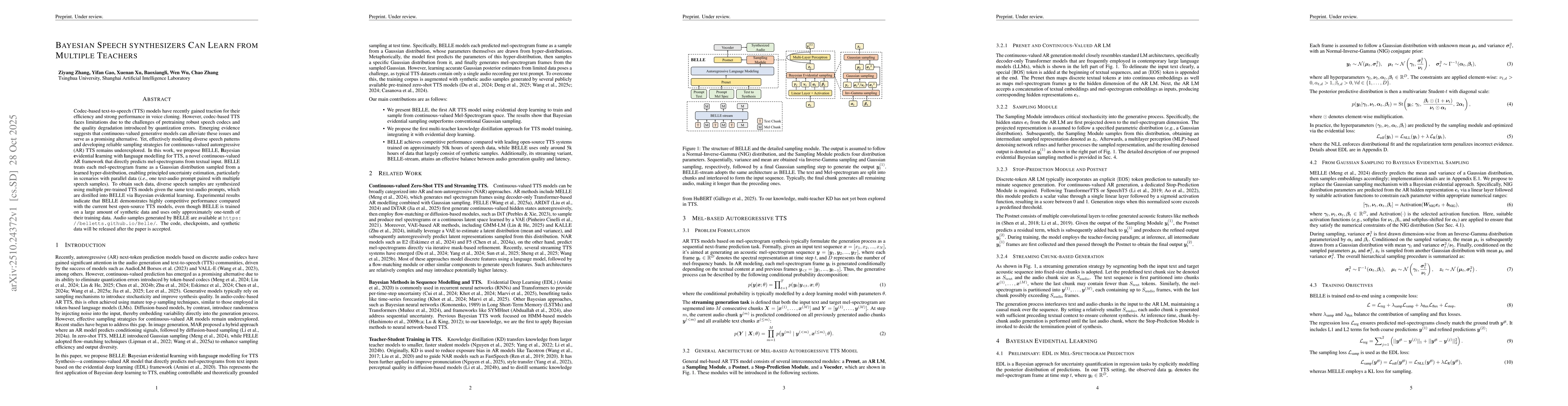 Thumbnail for Bayesian Speech synthesizers Can Learn from Multiple Teachers