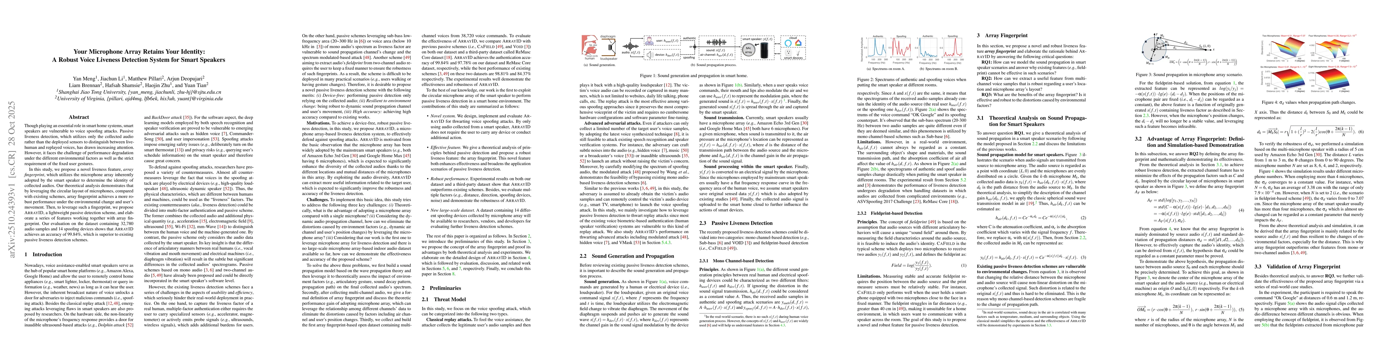 Thumbnail for Your Microphone Array Retains Your Identity: A Robust Voice Liveness
  Detection System for Smart Speakers