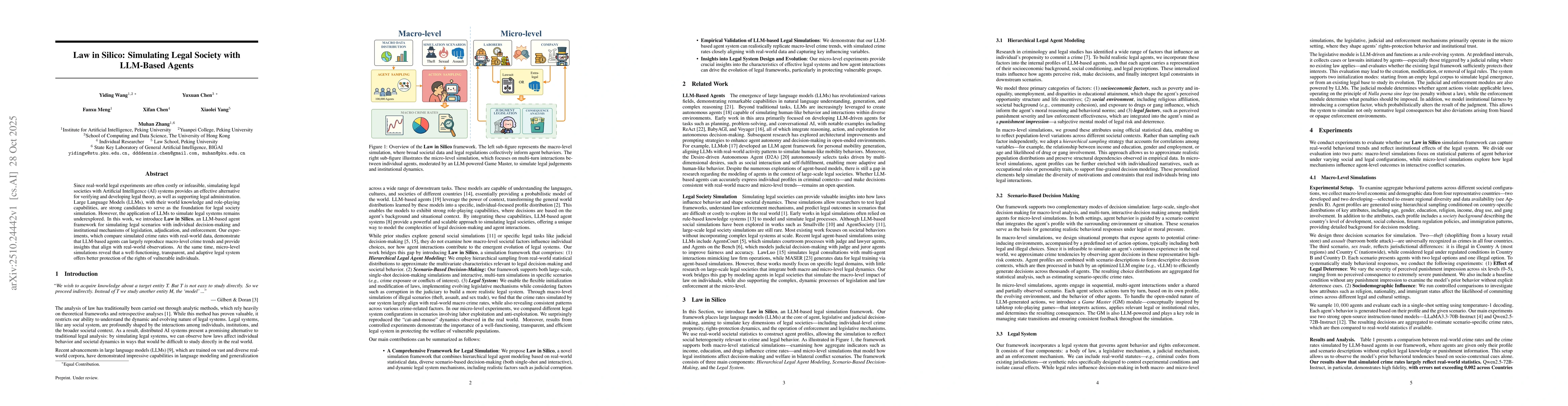 Thumbnail for Law in Silico: Simulating Legal Society with LLM-Based Agents