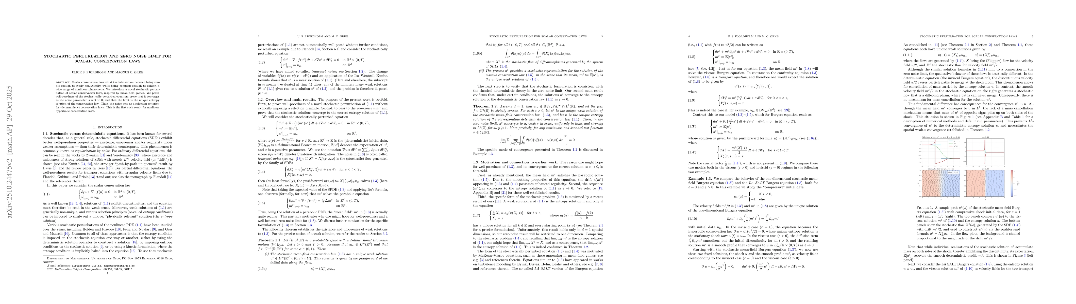 Thumbnail for Stochastic perturbation and zero noise limit for scalar conservation
  laws