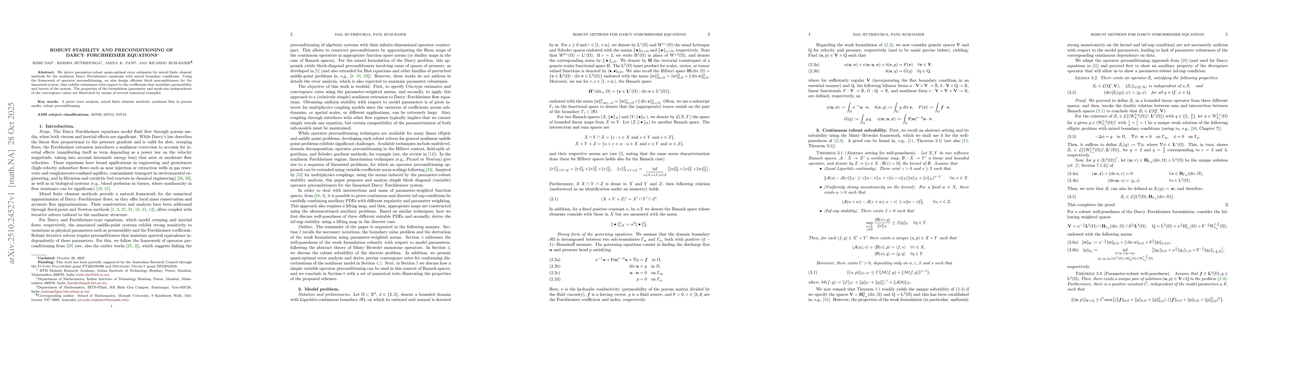 Thumbnail for Robust stability and preconditioning of Darcy-Forchheimer equations