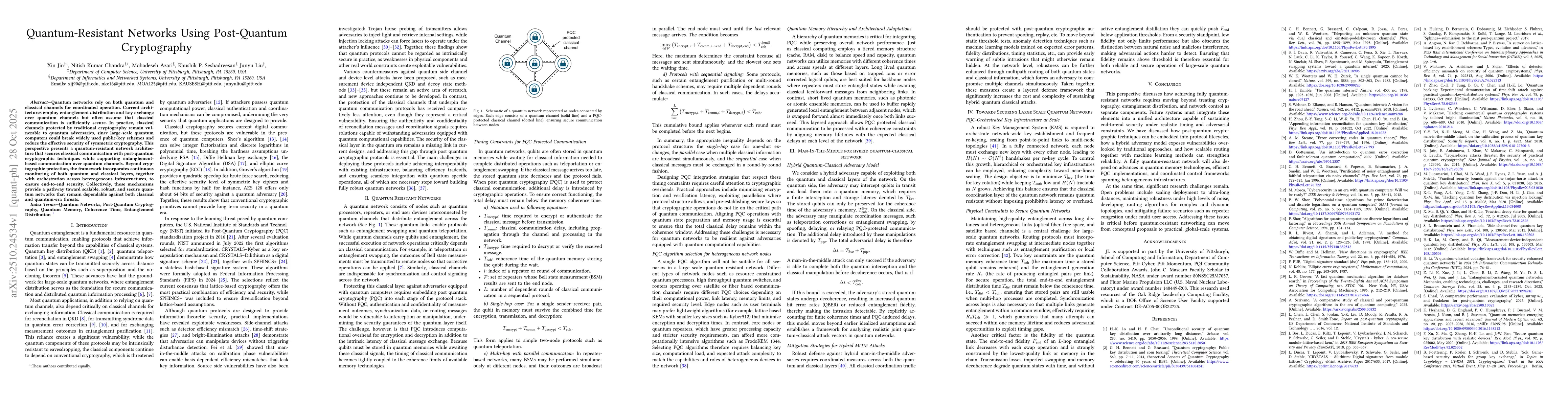 Thumbnail for Quantum-Resistant Networks Using Post-Quantum Cryptography