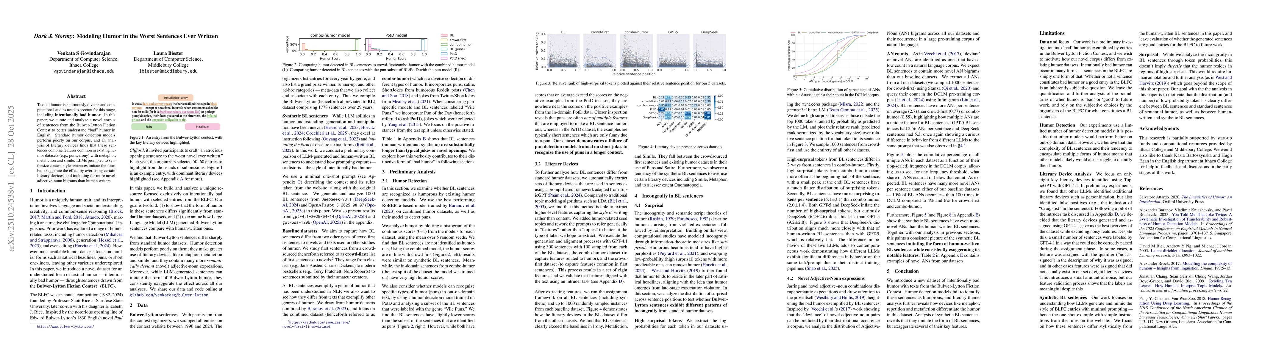 Thumbnail for Dark & Stormy: Modeling Humor in the Worst Sentences Ever Written