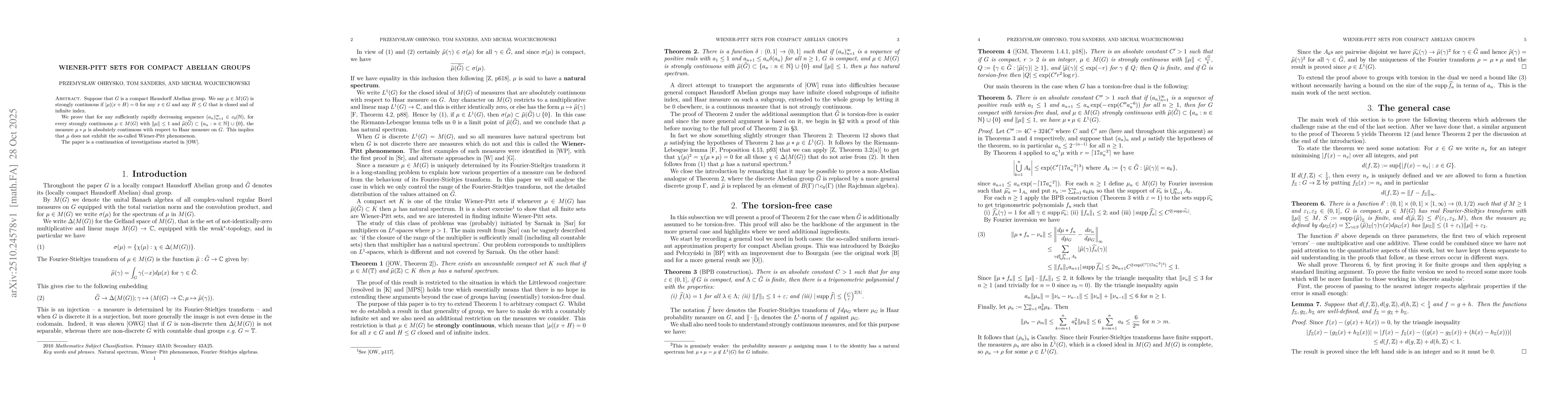 Thumbnail for Wiener-Pitt sets for compact Abelian groups