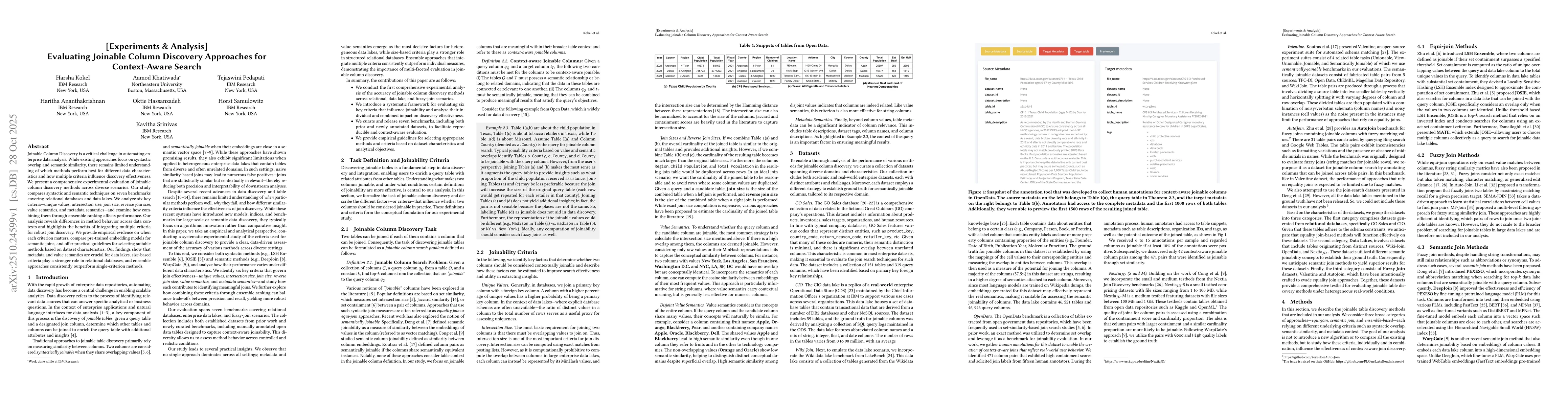 Thumbnail for Evaluating Joinable Column Discovery Approaches for Context-Aware Search