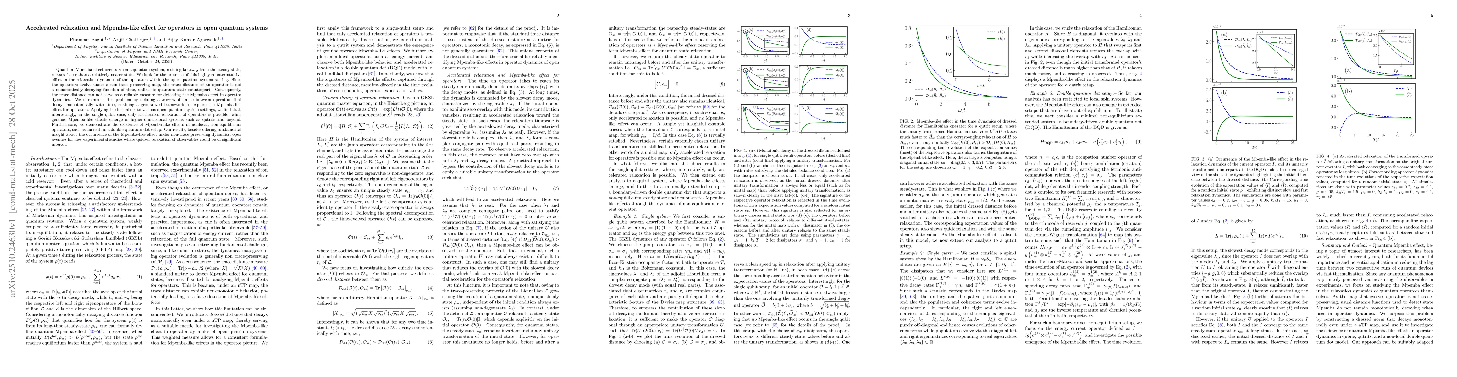 Thumbnail for Accelerated relaxation and Mpemba-like effect for operators in open
  quantum systems