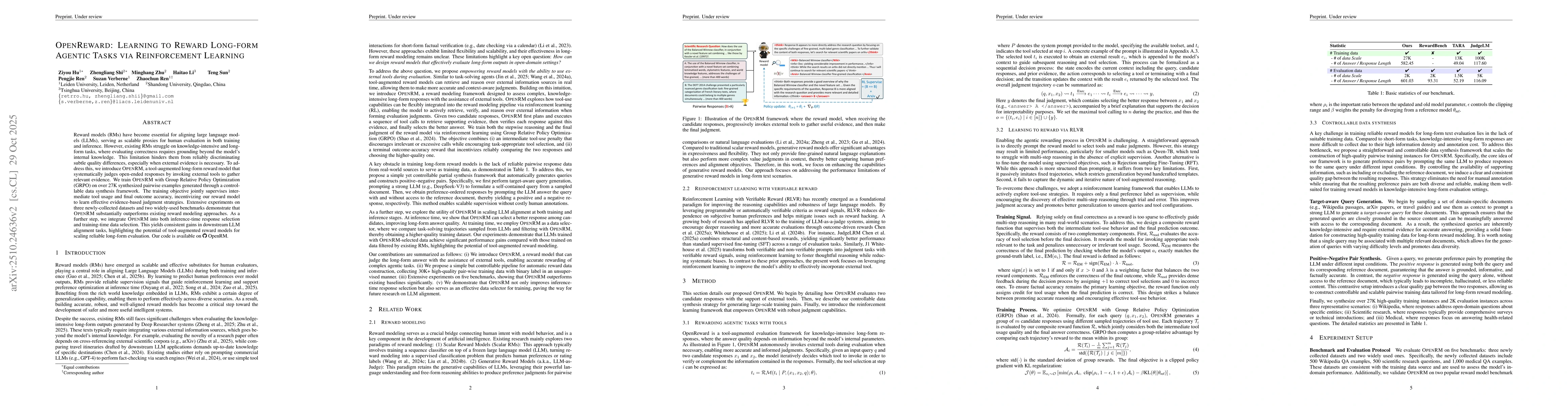 Thumbnail for OpenReward: Learning to Reward Long-form Agentic Tasks via Reinforcement
  Learning